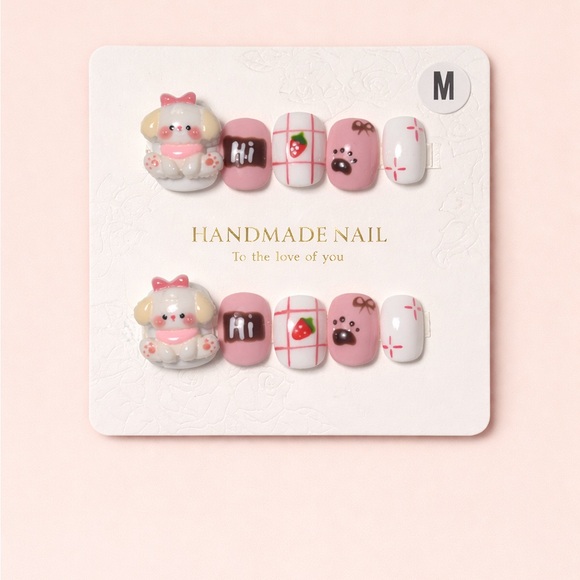 Other - Pink Press On Nail Set